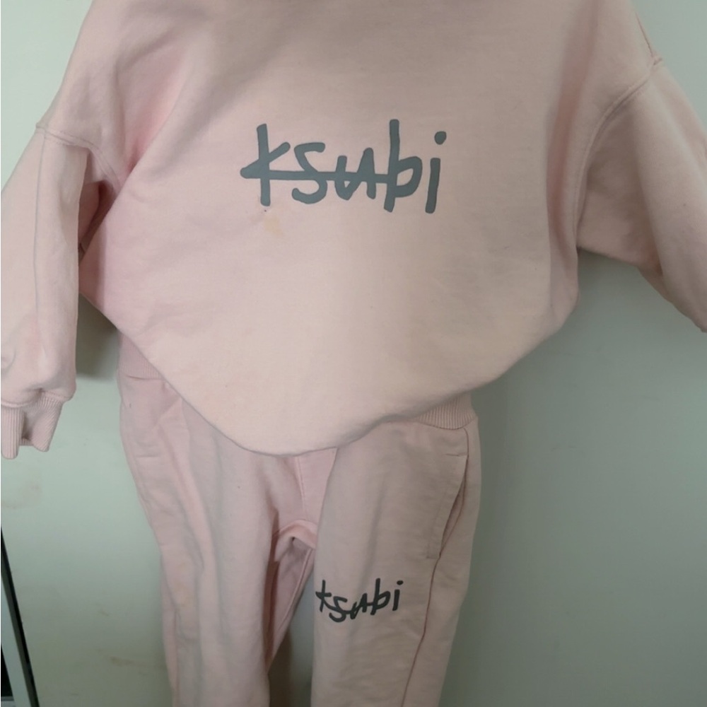 Ksubi Light Pink Logo Lounge Set (worn once )